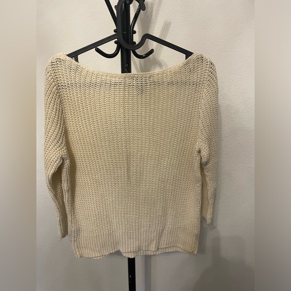Lauren Jeans Co by Ralph Lauren - Cream Sweater. Size medium - Picture 2 of 8
